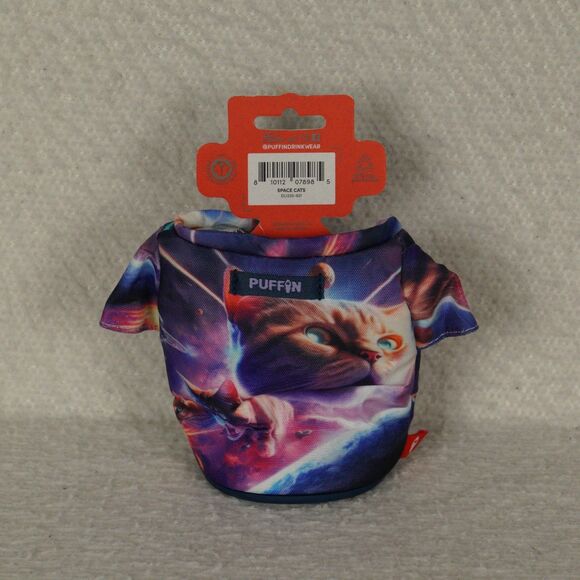 Puffin Drinkwear The Tee Can Cooler Sleeve DL1230-921 Space Cats Retired - Picture 2 of 11